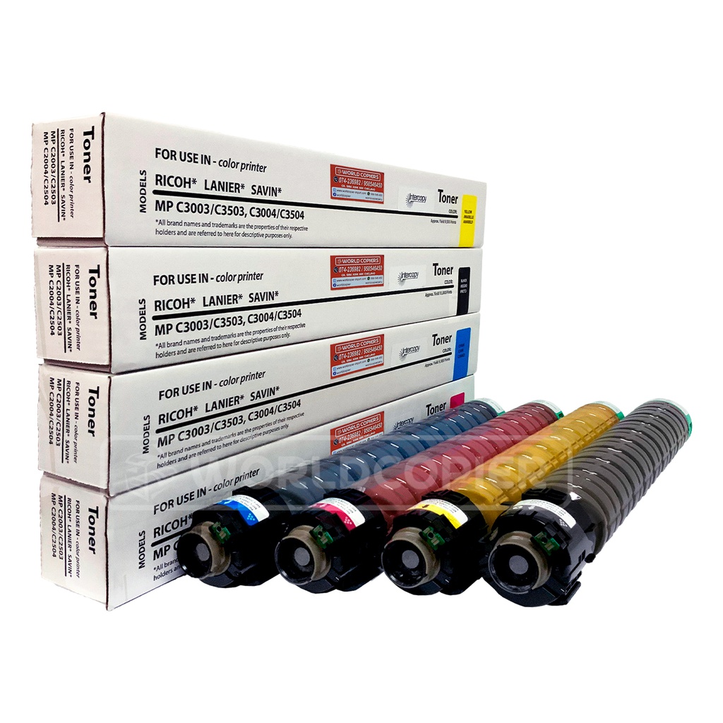 KIT TONER INTERCOPY RICOH MP C3003/C3004/C3503 YMCK