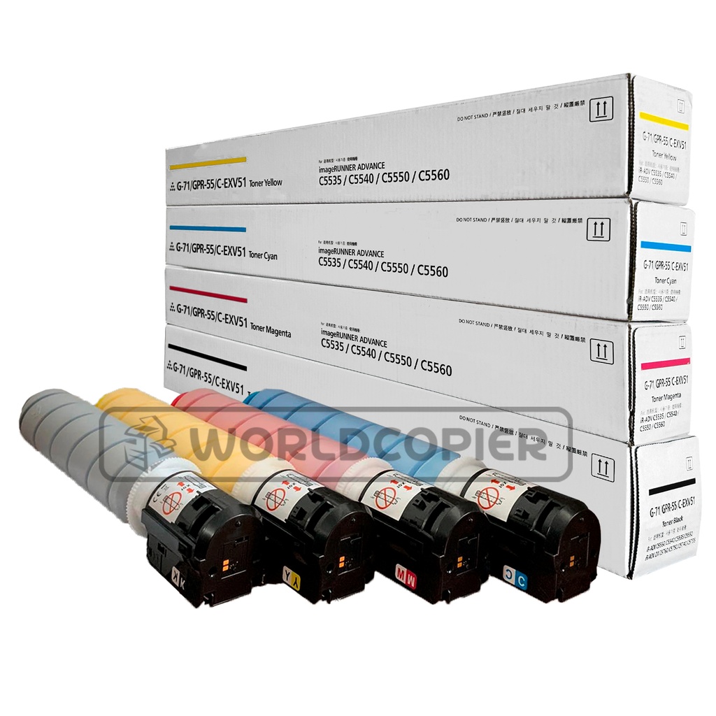 [KGPR-55P] KIT TONER PREMIUM CANON ADV IR C5535/C5540/C5550 KCMY GPR 55