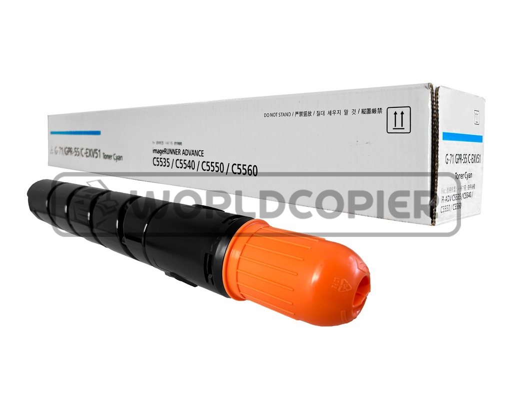 [GPR-55PC] TONER PREMIUM CANON ADV IR C5535/C5540/C5550 KCMY GPR 55 (CYAN)