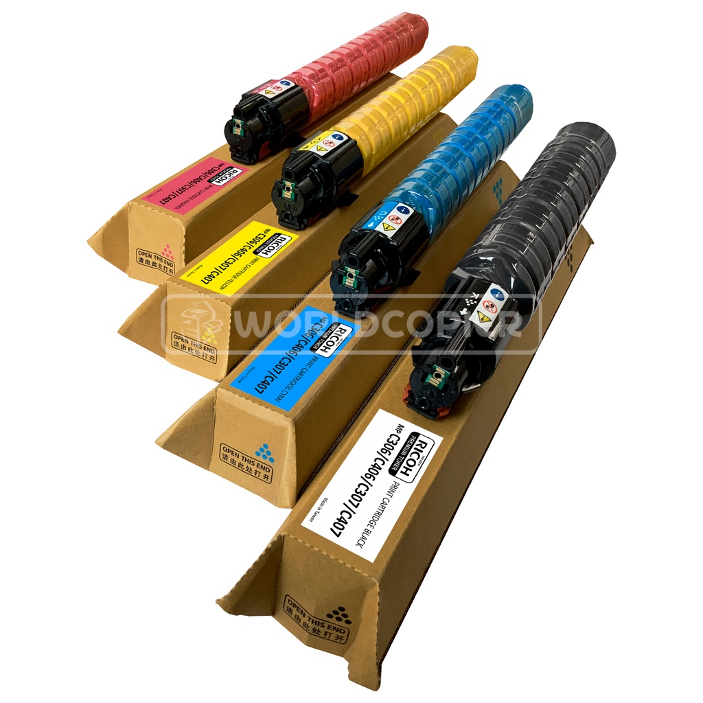 KIT TONER PREMIUM RICOH MP C306/C406/C307 YMCK