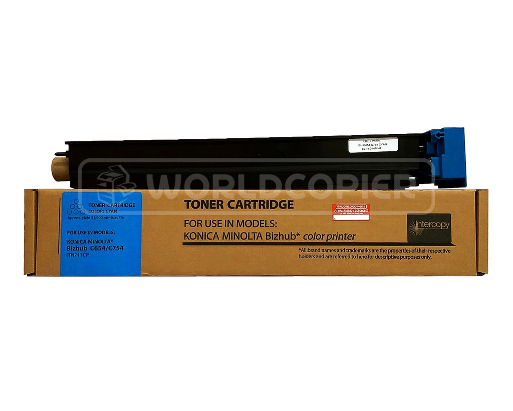 [TITN711C] TONER INTERCOPY MINOLTA TN 711 BH C674/C754 (CYAN)