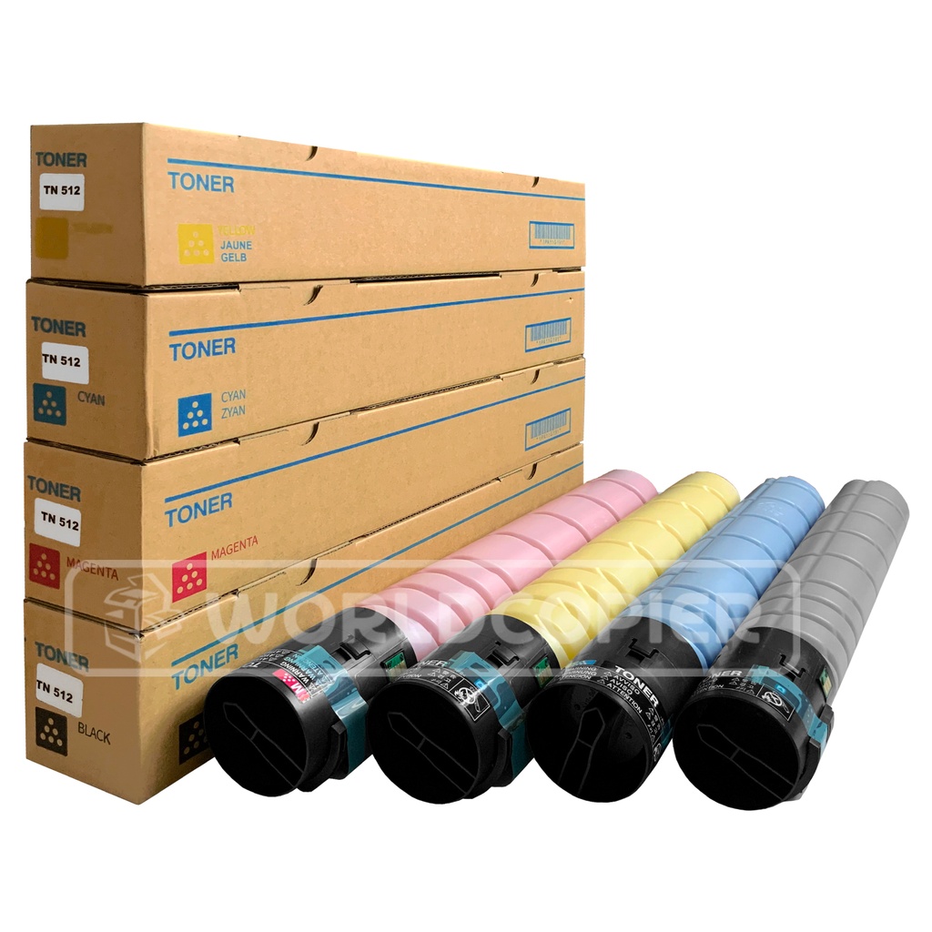 KIT TONER PREMIUM MINOLTA TN 512/516 BH C454/C554/C258 YMCK