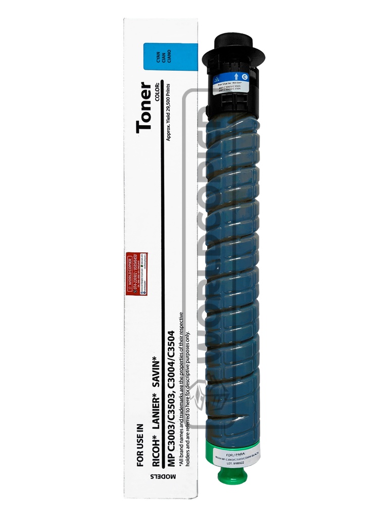 [TIMPC3003C] TONER INTERCOPY RICOH MP C3003/C3004/C3503 (CYAN)