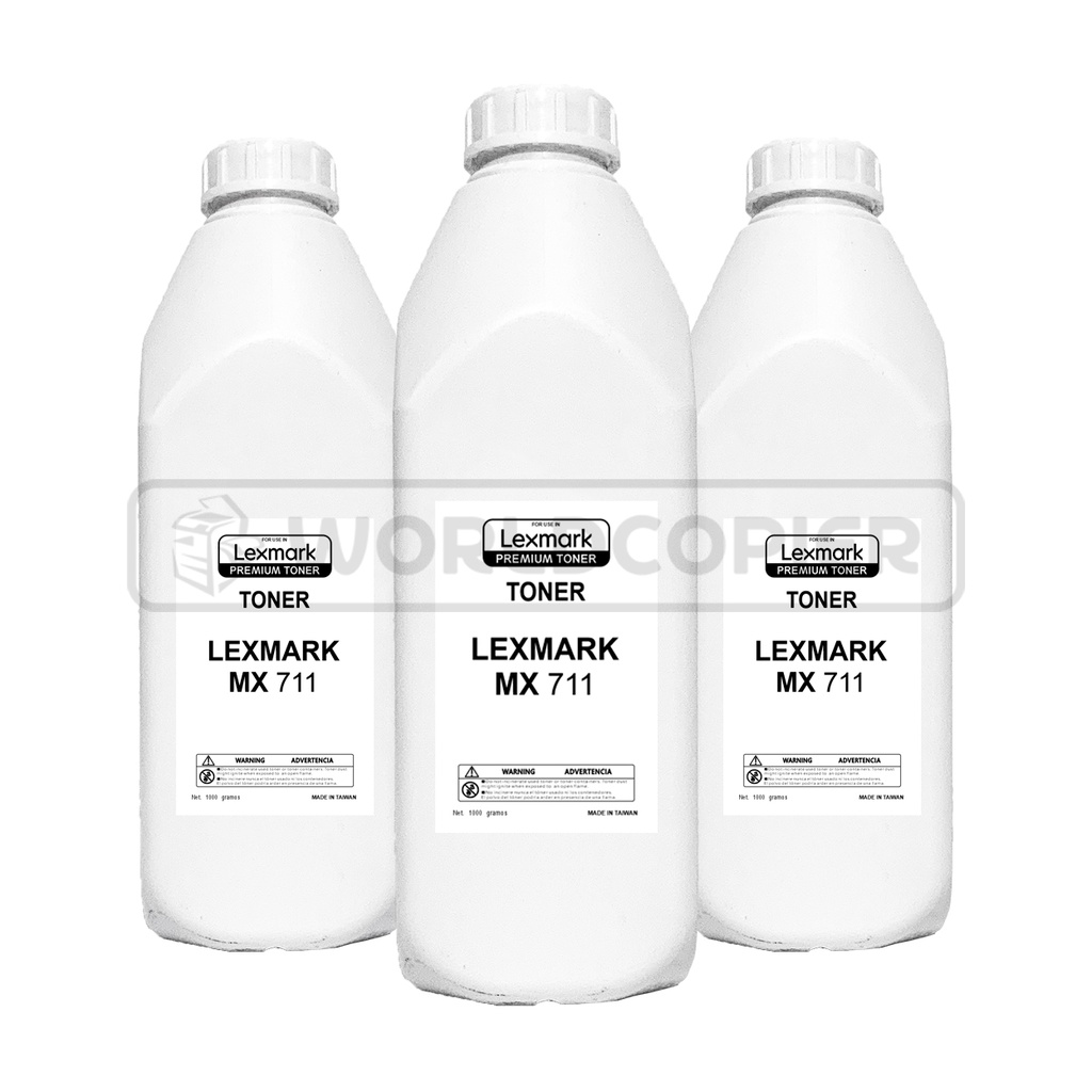 TONER RECARGA MONOCROMO LEXMARK MX 711 1kg