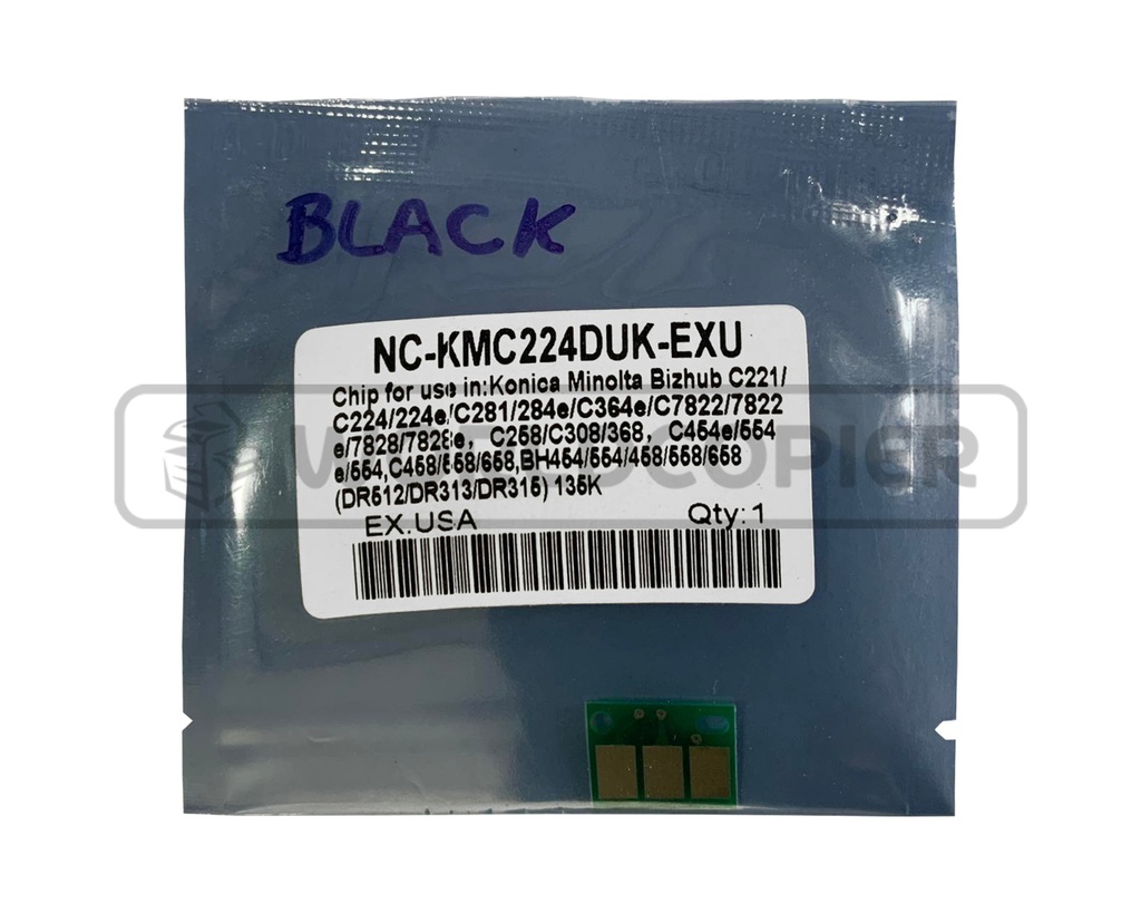 CHIP DE CILINDRO GN MINOLTA BH C454/C221/C258/554 BLACK