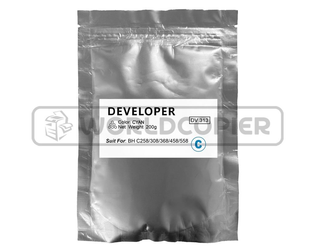 [DVGBHC220C] REVELADOR GN DV 313 MINOLTA BH C220/C258/C308 200g (CYAN)