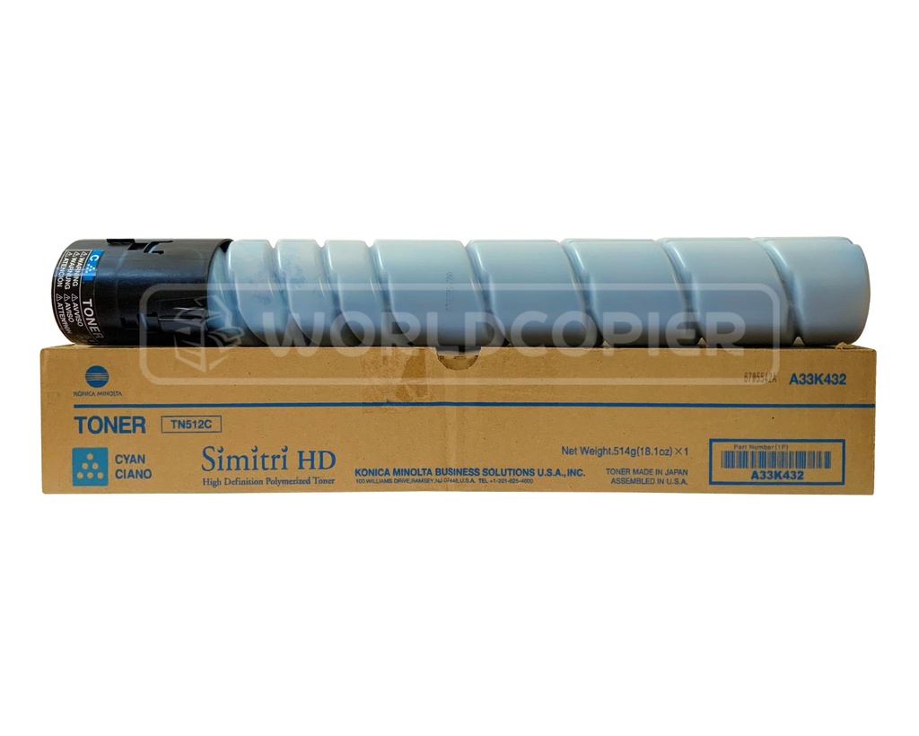 [TPTN512C] TONER PREMIUM MINOLTA TN 512/516/324 BH C454/C554/C258 (CYAN)