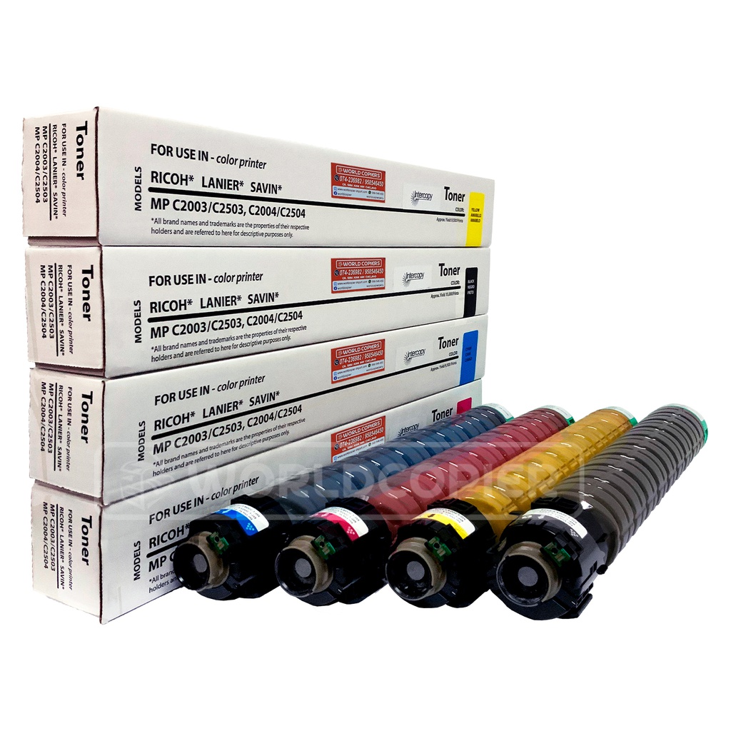 [KTIMPC2003] KIT TONER INTERCOPY RICOH MP C2003/C2503/C2004 KCMY