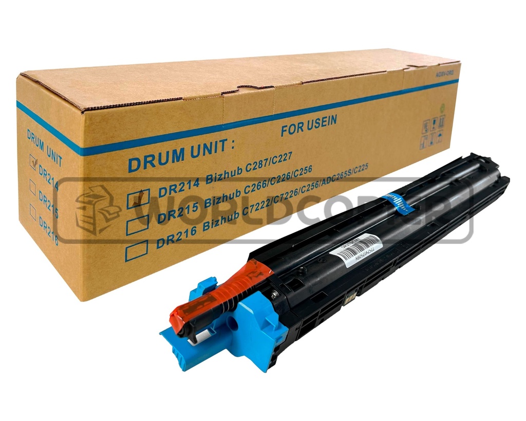 UNIDAD DE CILINDRO GN DR 214/215/216 MINOLTA BH C227/C287/C266 BLACK