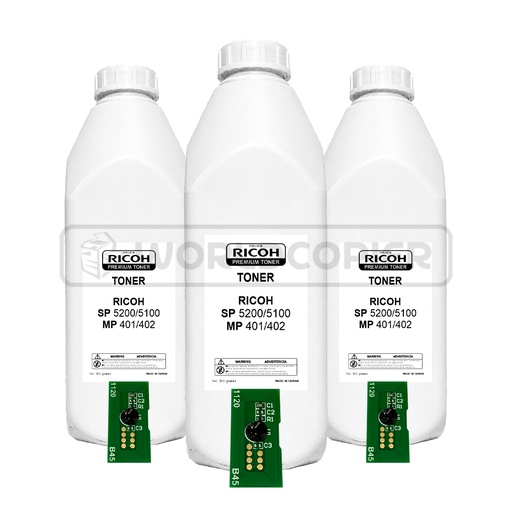 [TRMPSP5200C] TONER RECARGA MONOCROMO PREMIUM RICOH SP 5200/5210 INCLUYE CHIP