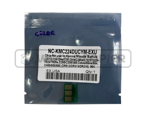 [NC-KMC224DU] CHIP DE CILINDRO GN MINOLTA BH C454/C221/C258 CMY