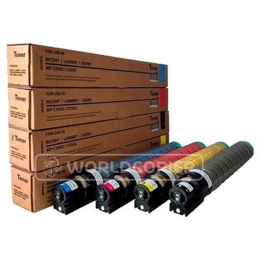 [KTIMPC3002] KIT TONER INTERCOPY RICOH MP C3002/C3502 KCMY