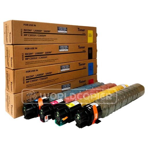[KTIMPC305] KIT TONER INTERCOPY RICOH MP C305 KCMY
