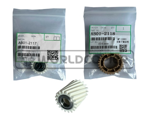 [K-AB01-2118] KIT PIÑON DE UNIDAD FUSORA GN RICOH MP C2003/C3003/C6003 (3unid)
