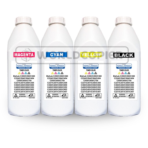 [KTRPMT1] KIT TONER RECARGA COLOR PREMIUM MINOLTA TIPO I