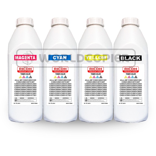 [KTRPRT1] KIT TONER RECARGA COLOR PREMIUM RICOH TIPO I